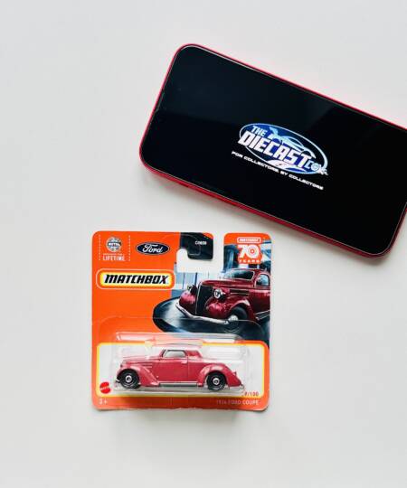 IMPORTED - 1936 Ford Coupe (Maroon) - International Short Card