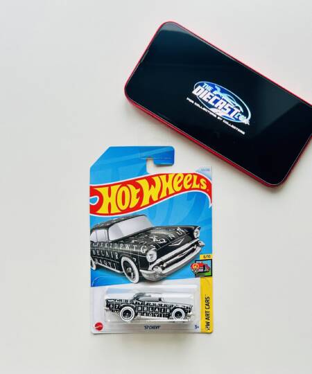 IMPORTED - 1957 Chevy (Black) - International Long Card