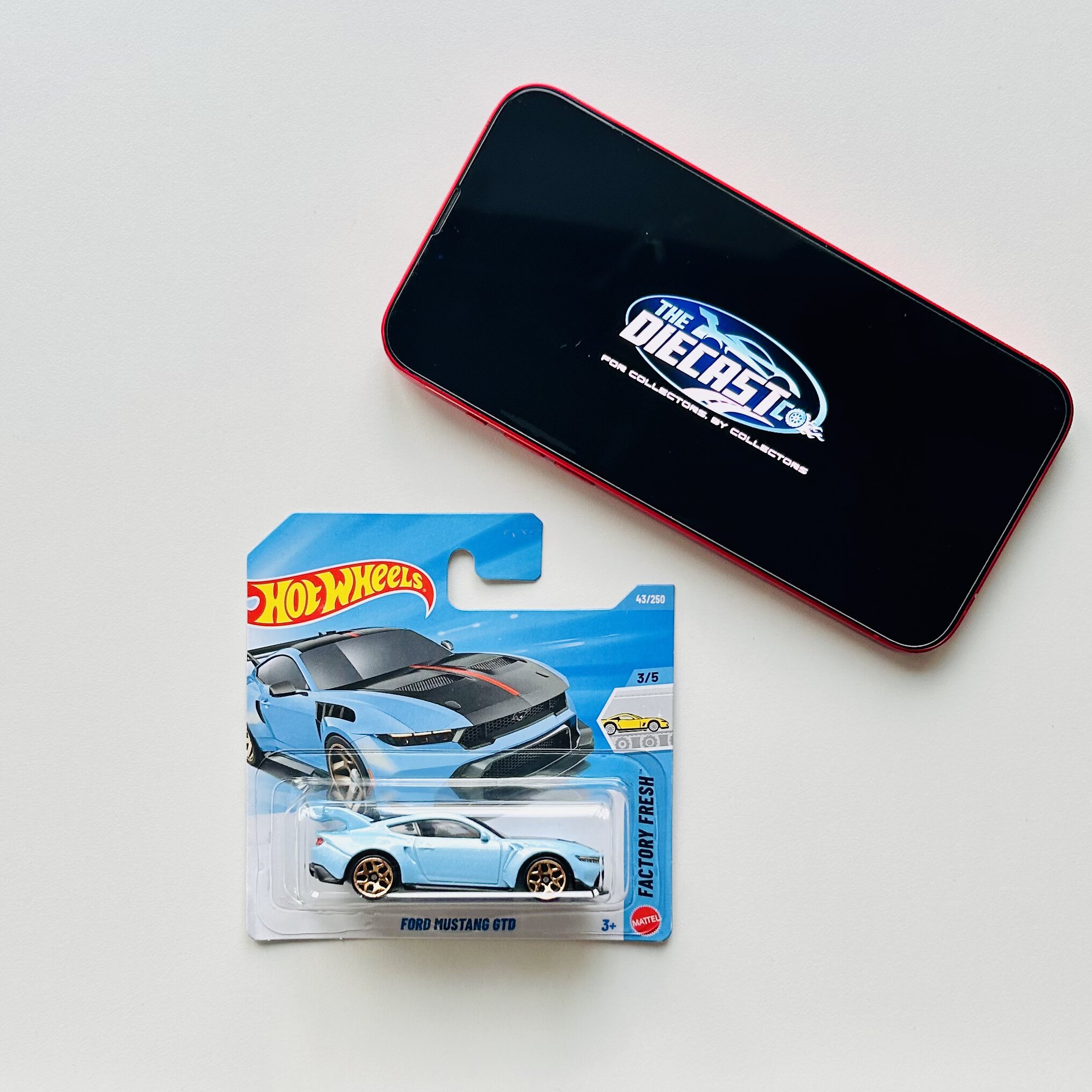 IMPORTED - Ford Mustang GTD (Baby Blue) - International Short Card