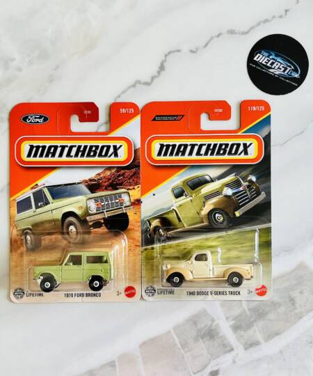 1970 Ford Bronco & 1940 Dodge V-Series Truck - MRP Combo - Set of 2