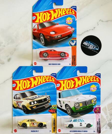 1983 Porsche 928S, Mazda RX-3 & Alfa Romeo Giulia Ti Super - MRP Combo - Set of 3