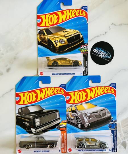 2018 Bentley Continental GT3, '83 Chevy Silverado & Pontiac Aztek Custom - MRP Combo - Set of 3