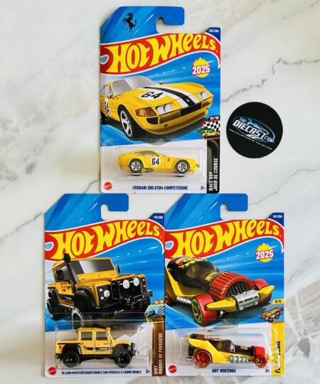 Ferrari 365 GTB4 Competizione, '15 Land Rover Defender Double Cab & Hot Wheengs - MRP Combo - Set of 3