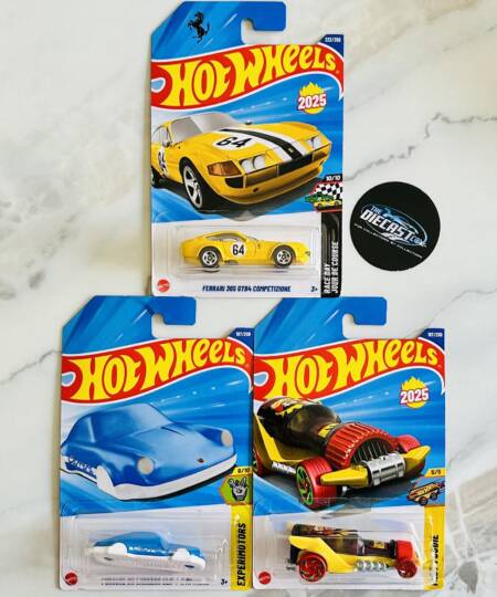 Ferrari 365 GTB4 Competizione, Porsche 911 Carrera Clip & Hot Wheengs - MRP Combo - Set of 3