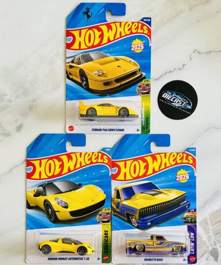 Ferrari F40 Competizione, Gordon Murray Automotive T.33 & Bounce'n'Bass - MRP Combo - Set of 3