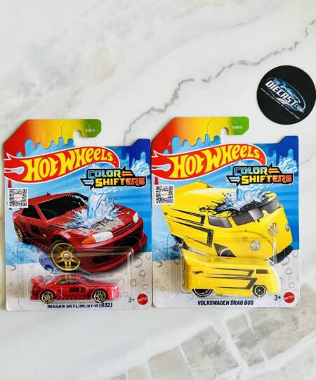 Nissan Skyline GT-R (R32) & Volkswagen Drag Bus - Colour Shifters Edition - MRP Combo - Set of 2