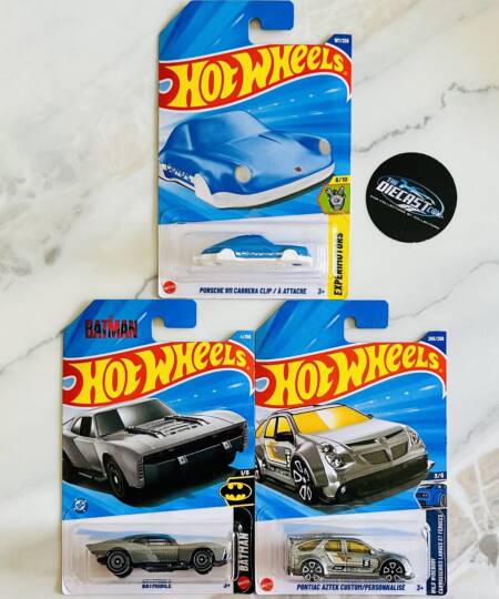 Porsche 911 Carrera Clip, Batmobile & Pontiac Aztek Custom - MRP Combo - Set of 3
