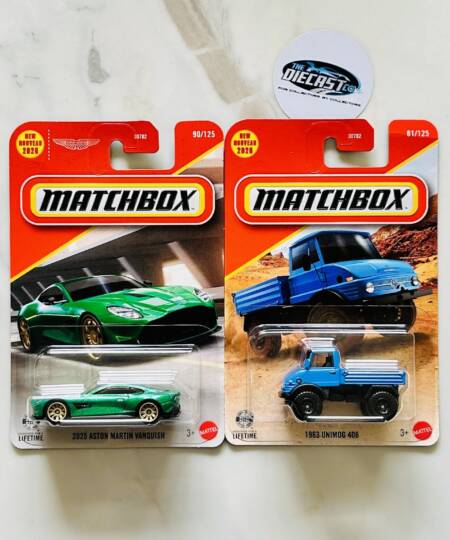 2025 Aston Martin Vanquish & 1963 Unimog 406 - MRP Combo - Set of 2