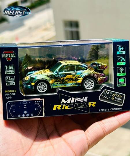 IMPORTED - 1:64 Porsche - Chrome - Mini RC Car - Trasped