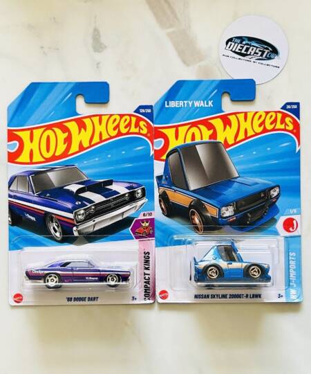 IMPORTED Combo - 68 Dodge Dart & Nissan Skyline 2000GT-R LBWK Tooned - Set of 2