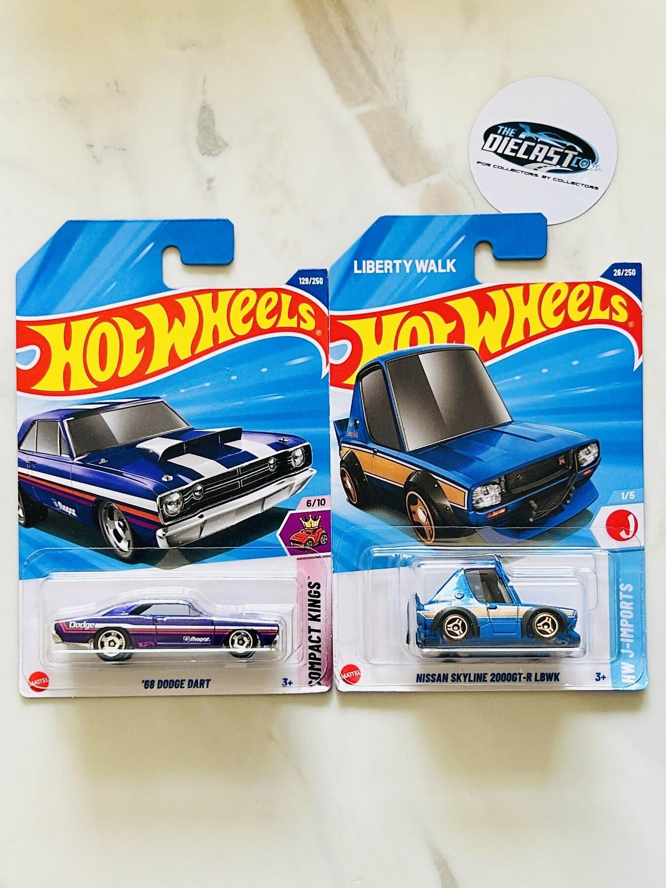 IMPORTED Combo - 68 Dodge Dart & Nissan Skyline 2000GT-R LBWK Tooned - Set of 2