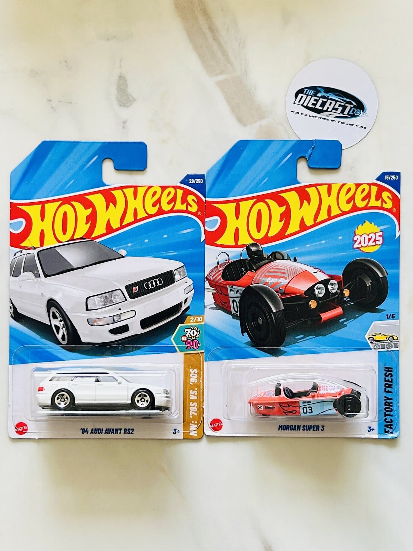 IMPORTED Combo - 94 Audi Avant RS2 & Morgan Super 3 (J Hook Damaged) - Set of 2