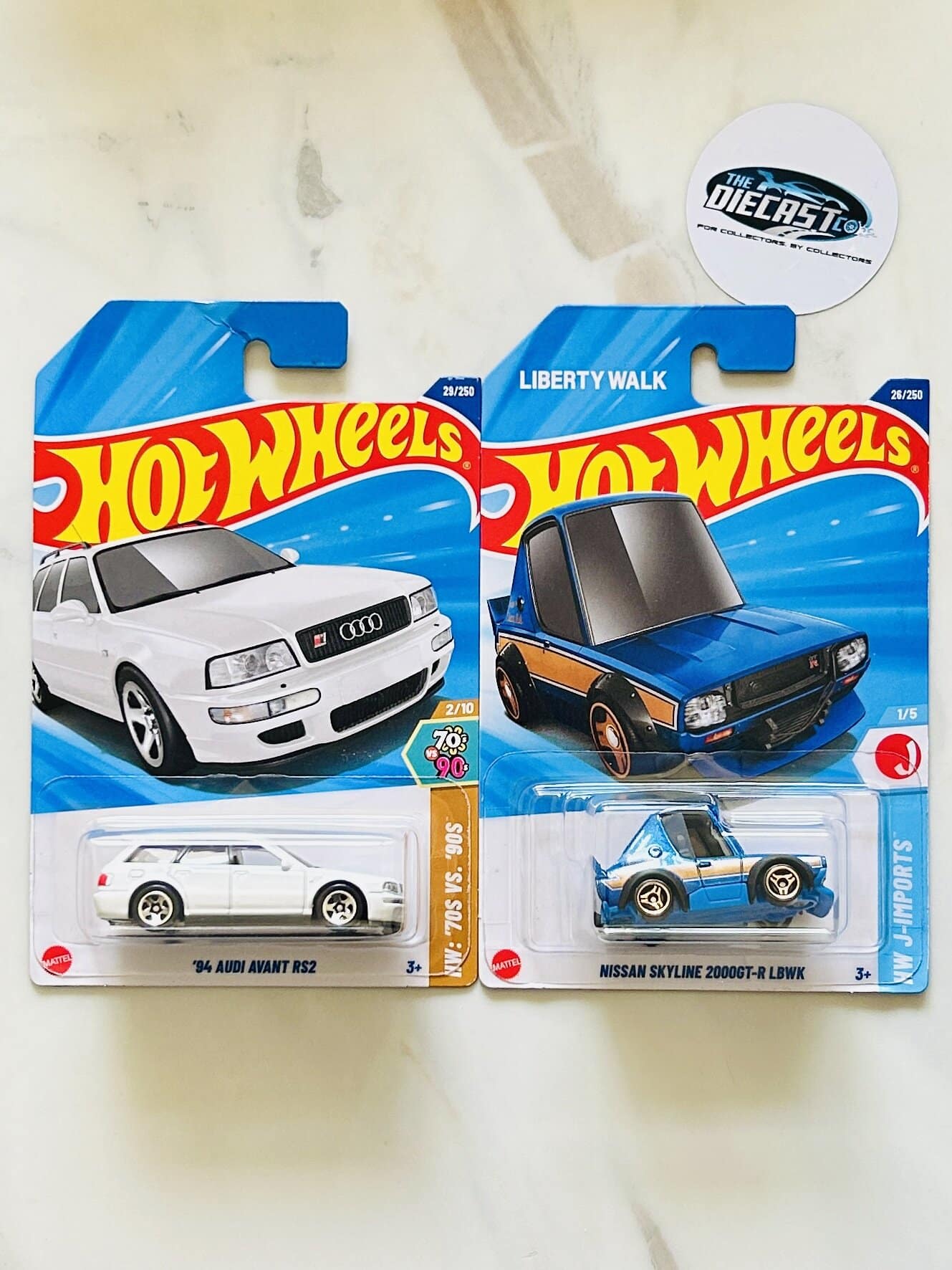 IMPORTED Combo - 94 Audi Avant RS2 & Nissan Skyline 2000GT-R LBWK Tooned - Set of 2
