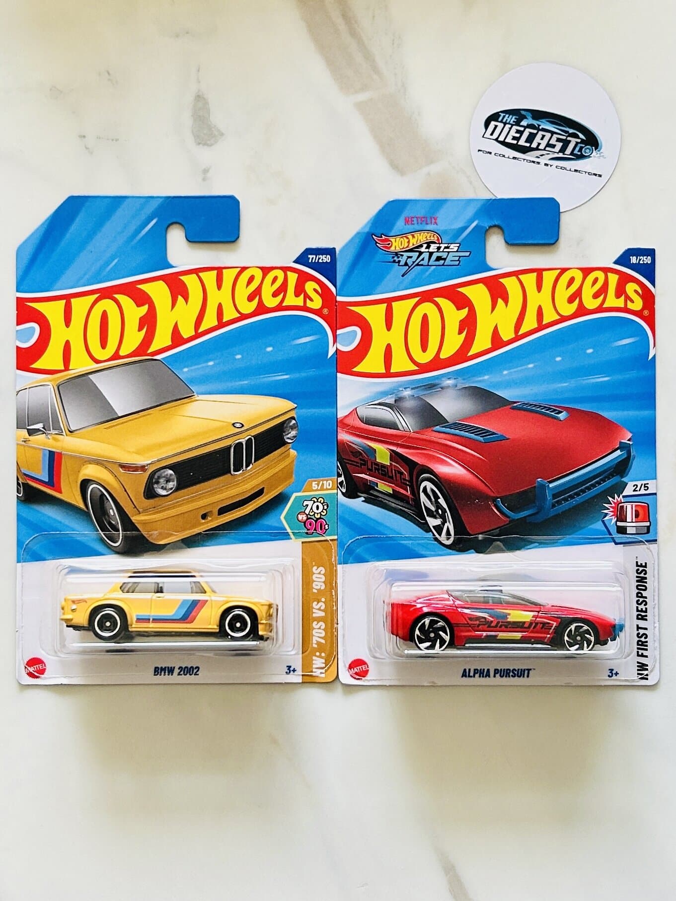 IMPORTED Combo - BMW 2002 (Yellow) & Alpha Pursuit - Set of 2