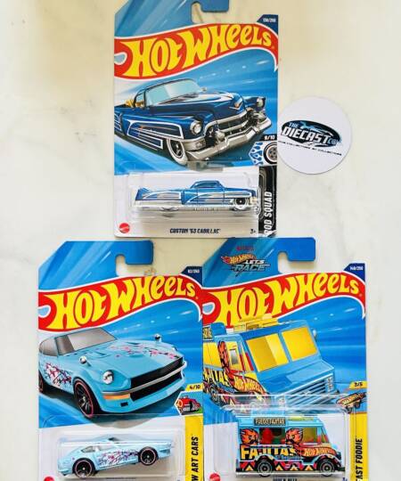 IMPORTED Combo - Custom 53 Cadillac, Datsun 240Z (Blue) & Quick Bite - Set of 3