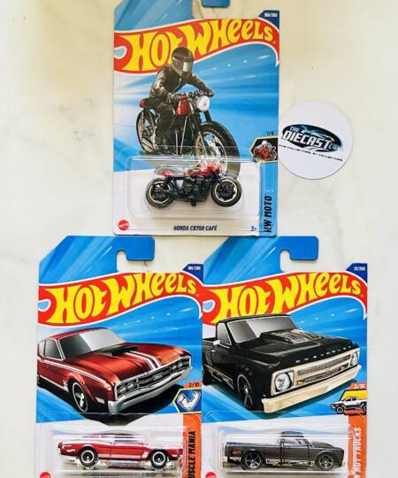 IMPORTED Combo - Honda CB750 Cafe, 69 Mercury Cyclone & 67 Chevy C10 - Set of 3