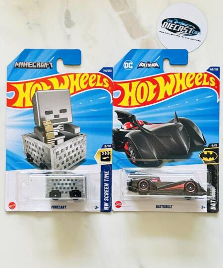 IMPORTED Combo - Minecart (Minecraft) & Batmobile - Set of 2