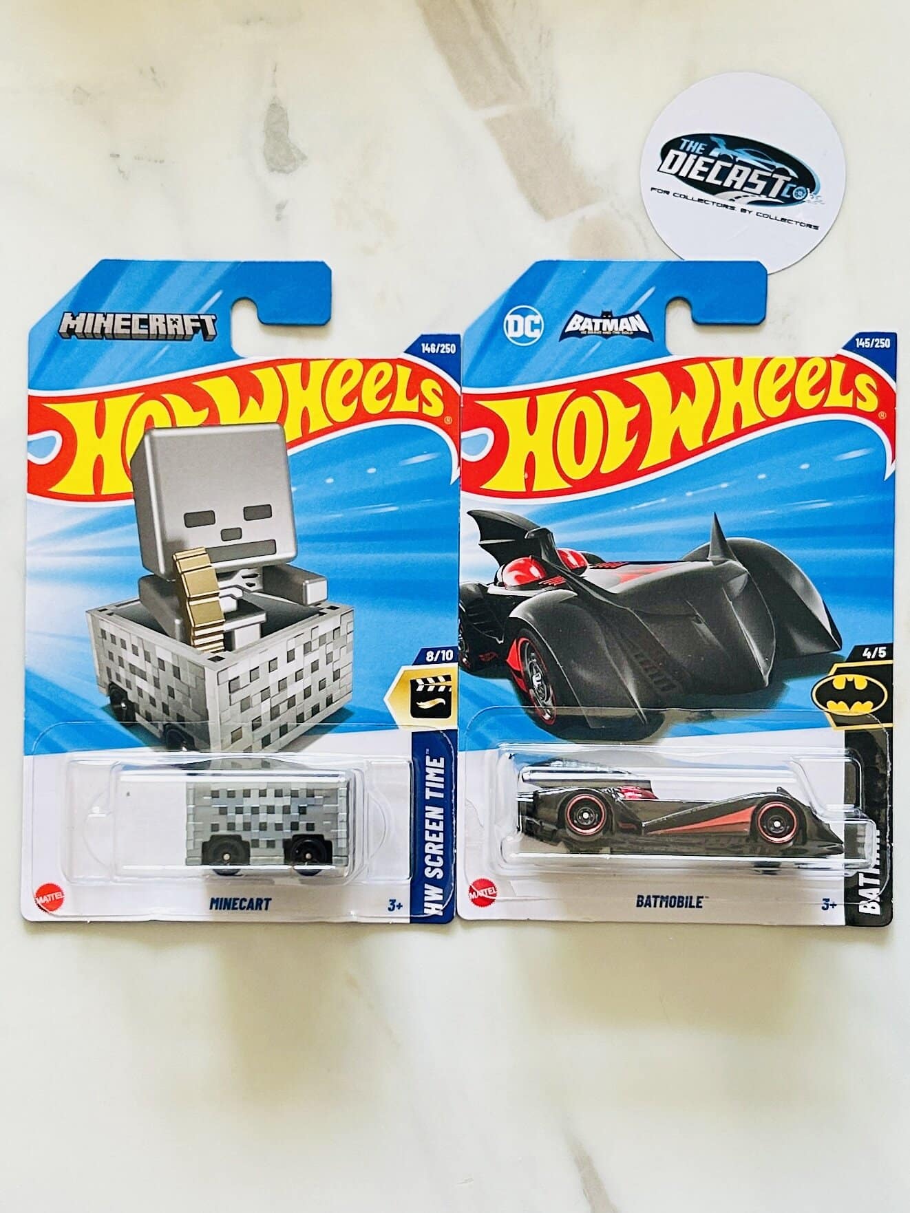 IMPORTED Combo - Minecart (Minecraft) & Batmobile - Set of 2