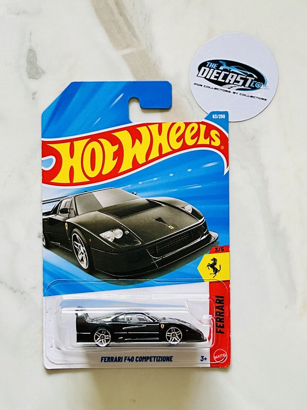 IMPORTED - Ferrari F40 Competizione (Black) - International Long Card