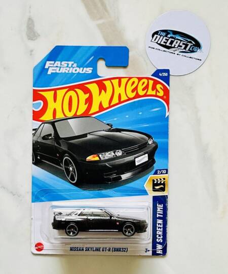 IMPORTED - Nissan Skyline GT-R (BNR32) (Black) - Fast & Furious - International Long Card