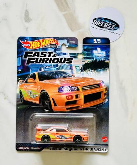 IMPORTED - Nissan Skyline GT-R (BNR34) - Fast & Furious (Rare Card) Free Protector Included
