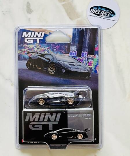 LB Works Lamborghini Aventador Limited Edition - Matte Black - Blister Pack