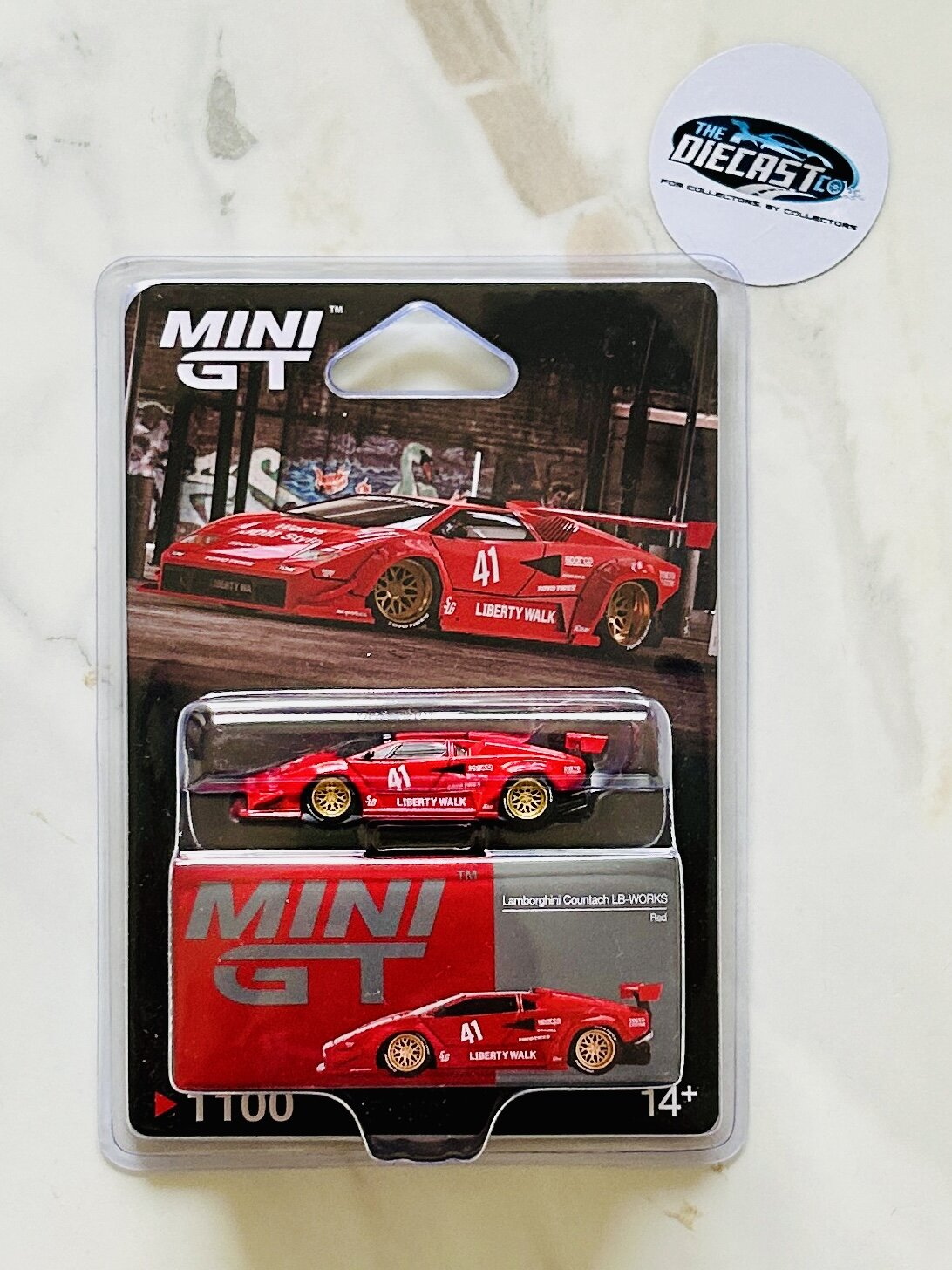 Lamborghini Countach LB-Works - Red - Blister Pack