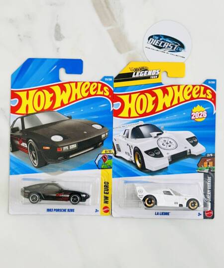 New Combo - 1983 Porsche 928s & La Liebre (White) - Set of 2