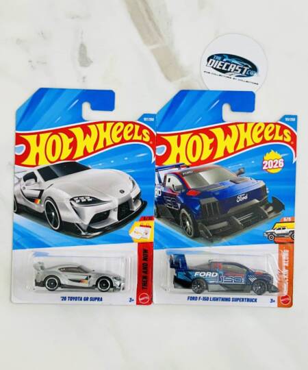 New Combo - 20 Toyota GR Supra & Ford F-150 Lightning Supertruck - Set of 2