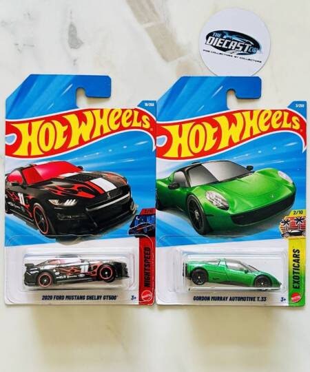 New Combo - 2020 Ford Mustang Shelby GT500 & Gordon Murray Automotive T.33 - Set of 2