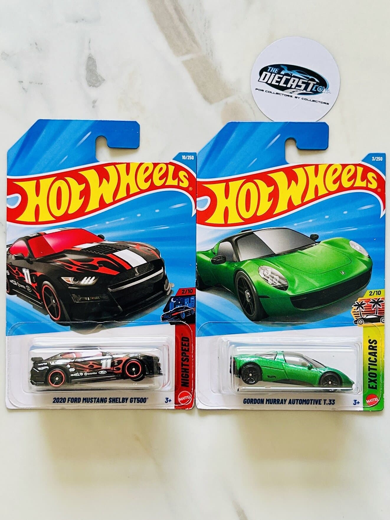 New Combo - 2020 Ford Mustang Shelby GT500 & Gordon Murray Automotive T.33 - Set of 2