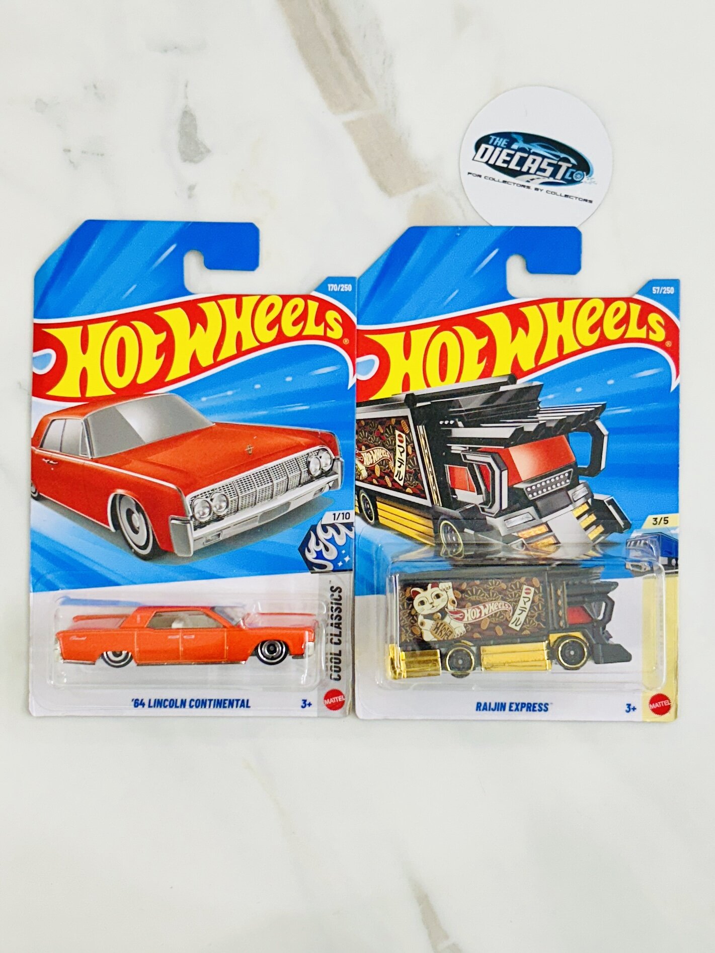 New Combo - 64 Lincoln Continental & Raijin Express - Set of 2