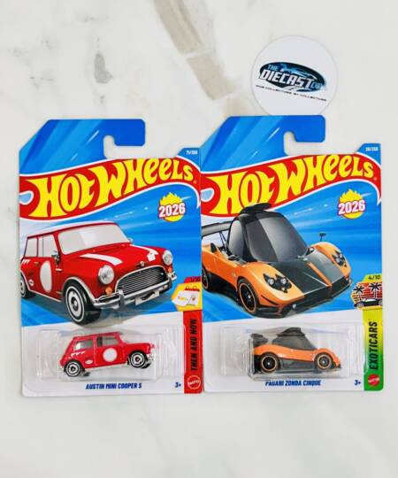 New Combo - Austin Mini Cooper S & Pagani Zonda Cinque - Set of 2
