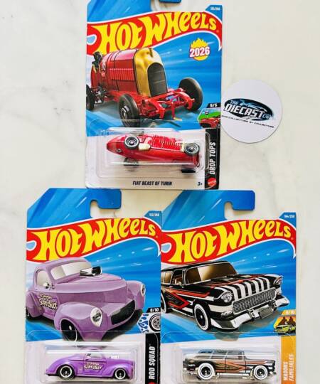 New Combo - Vintage Combo - Fiat Beast of Turn, 41 Willys & Classic 55 Nomad - Set of 3