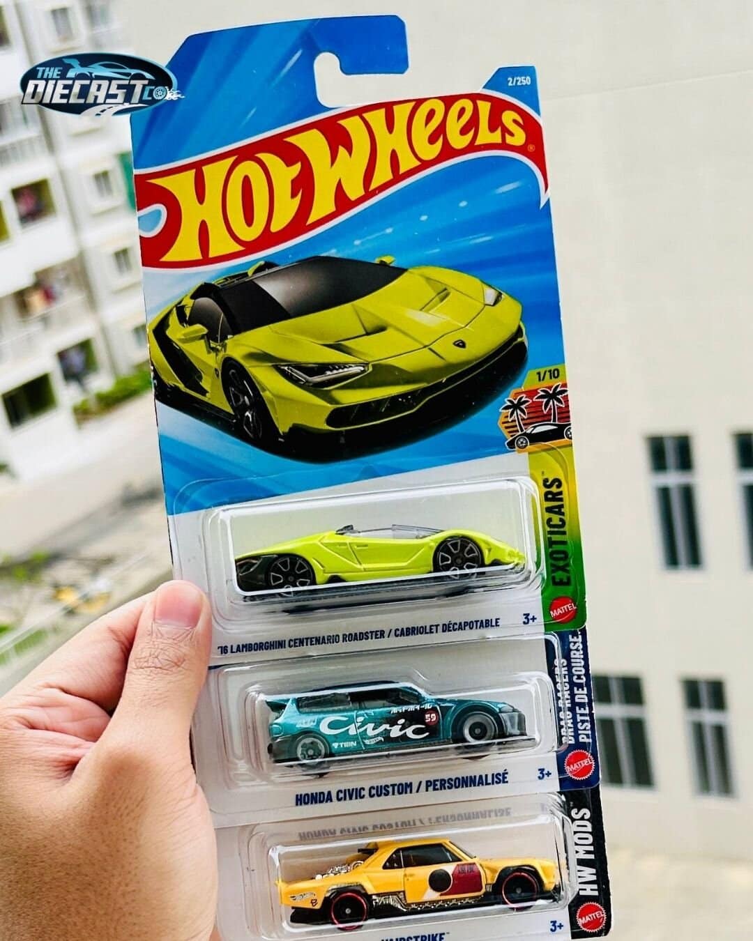 16 Lamborghini Centenario Roaster, Honda Civic Custom & Vairstrike - MRP Combo - Set of 3