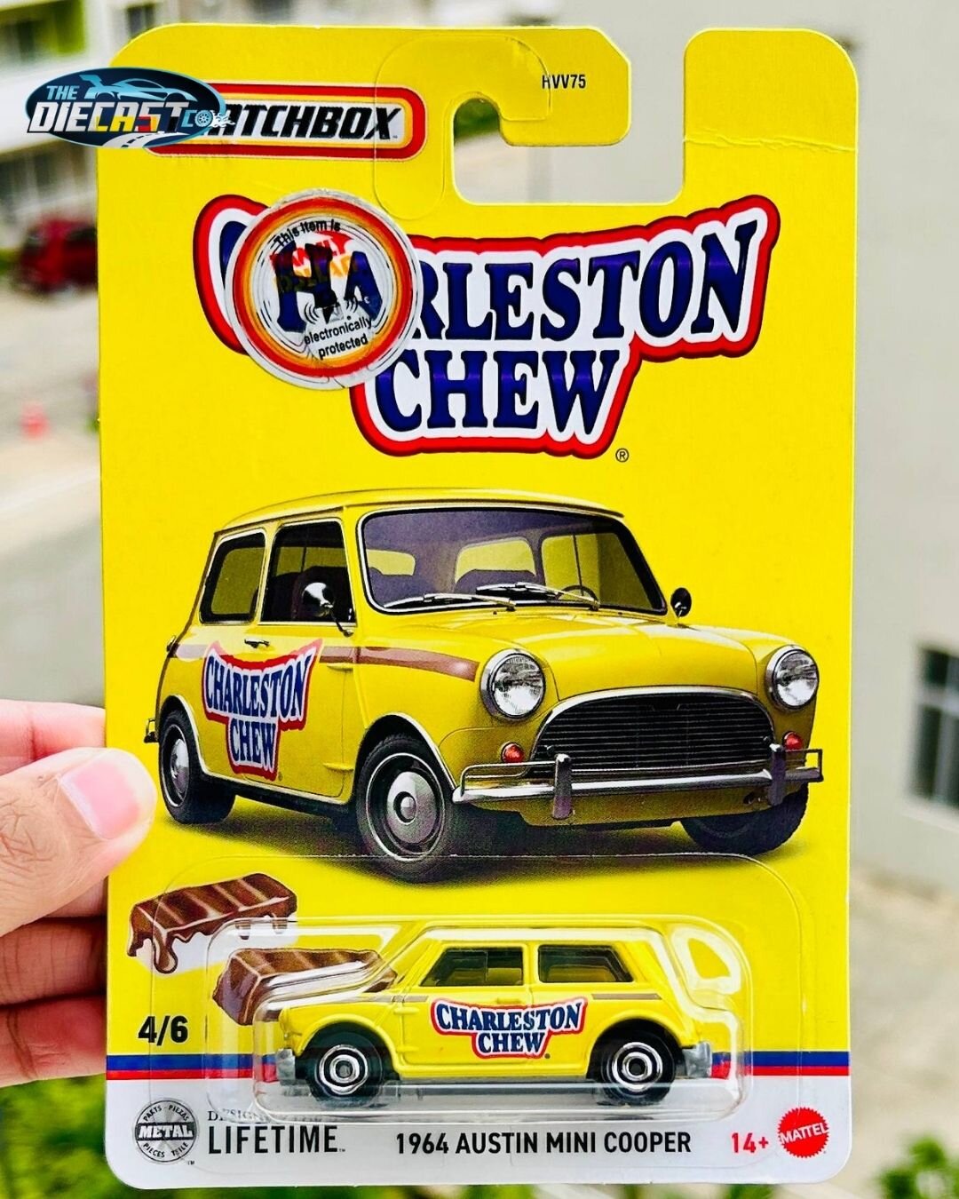 IMPORTED - 1964 Austin Mini Cooper (Charleston Chew Edition) - International Long Card (Tiny Crease on Right Top Corner)