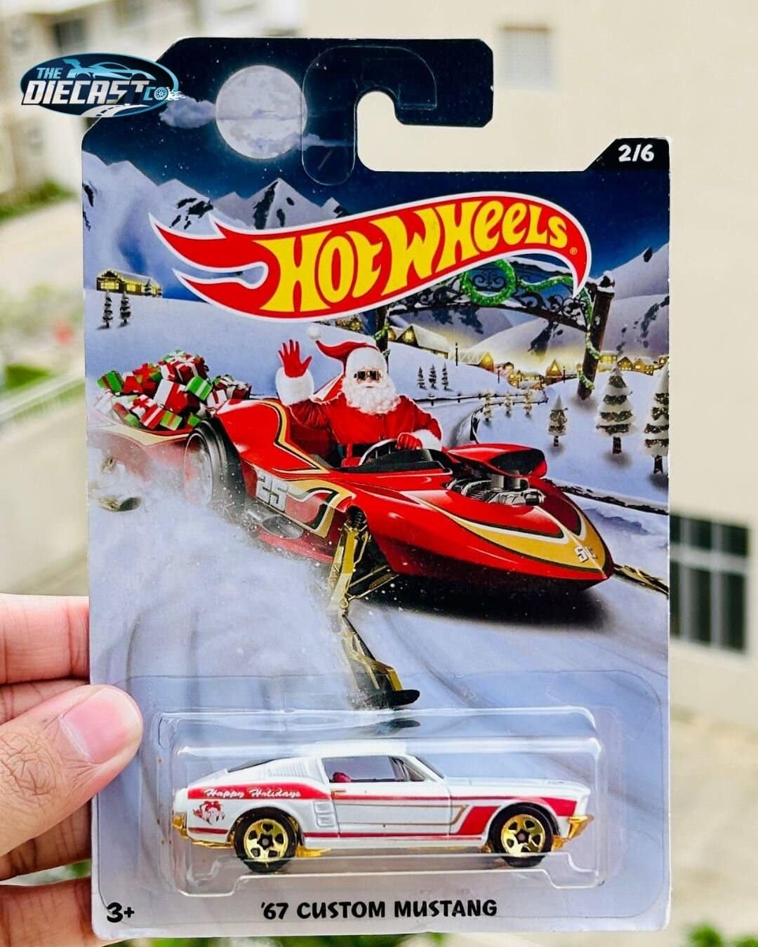 IMPORTED - '67 Custom Mustang - Christmas Edition - International Long Card
