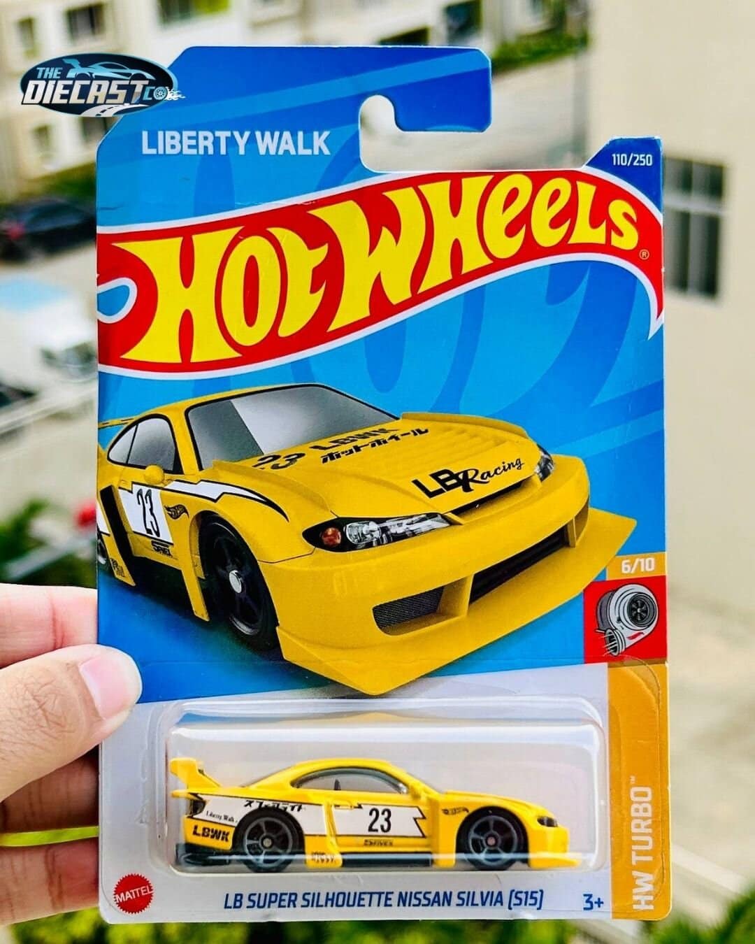 IMPORTED - LB Super Silhouette Nissan Silvia (S15) - Yellow - International Long Card (Creased/Bent Card)