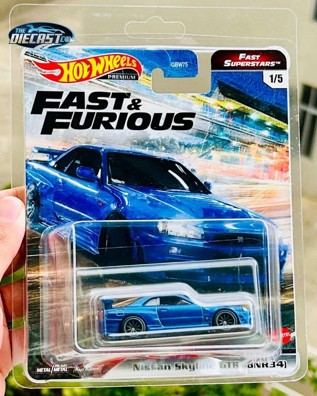 IMPORTED - Nissan Skyline GTR (BNR34) - Blue - Fast & Furious - Free Protector Included