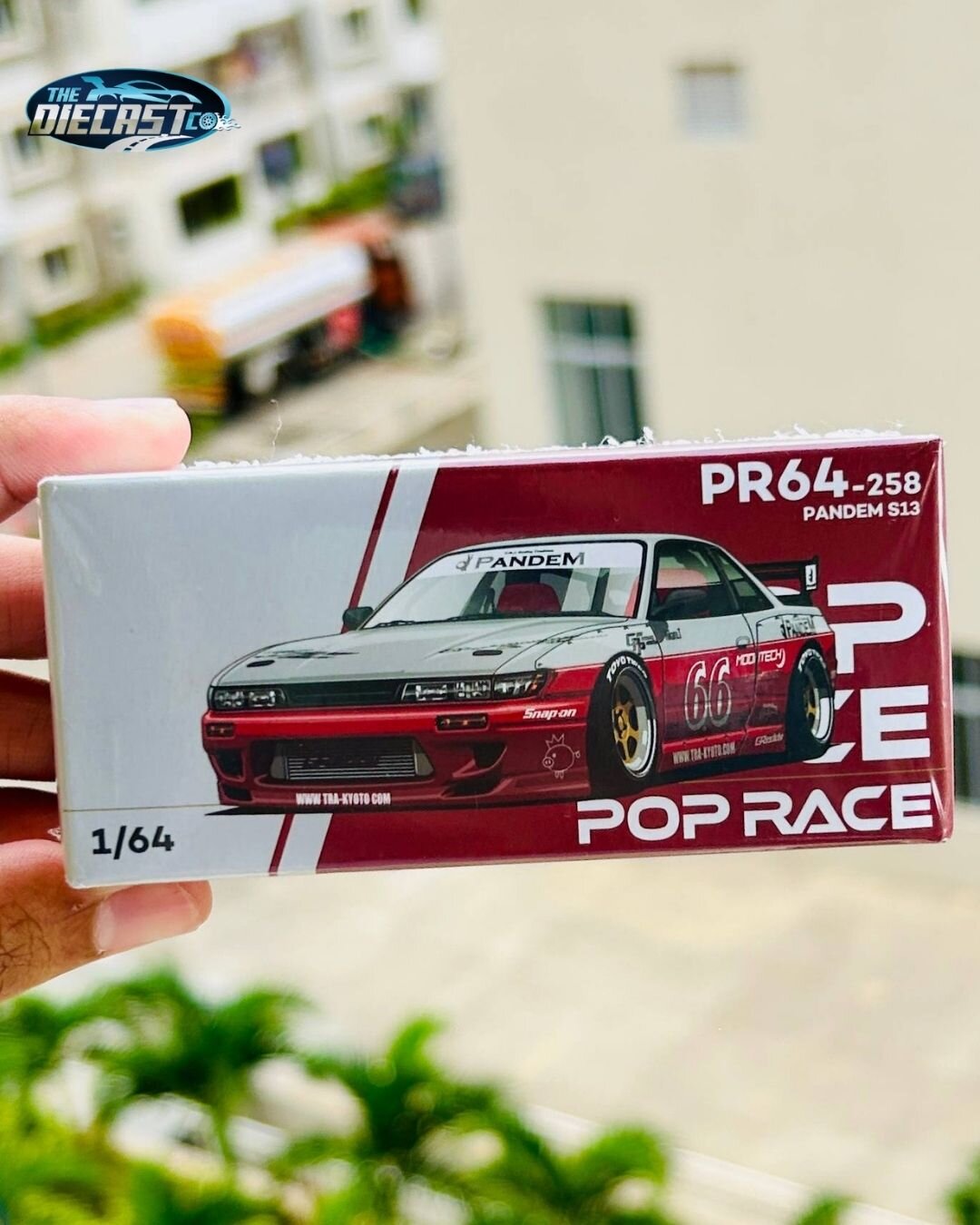 IMPORTED - Pandem Nissan Silvia S13 No.66 - POP RACE - PR64-258