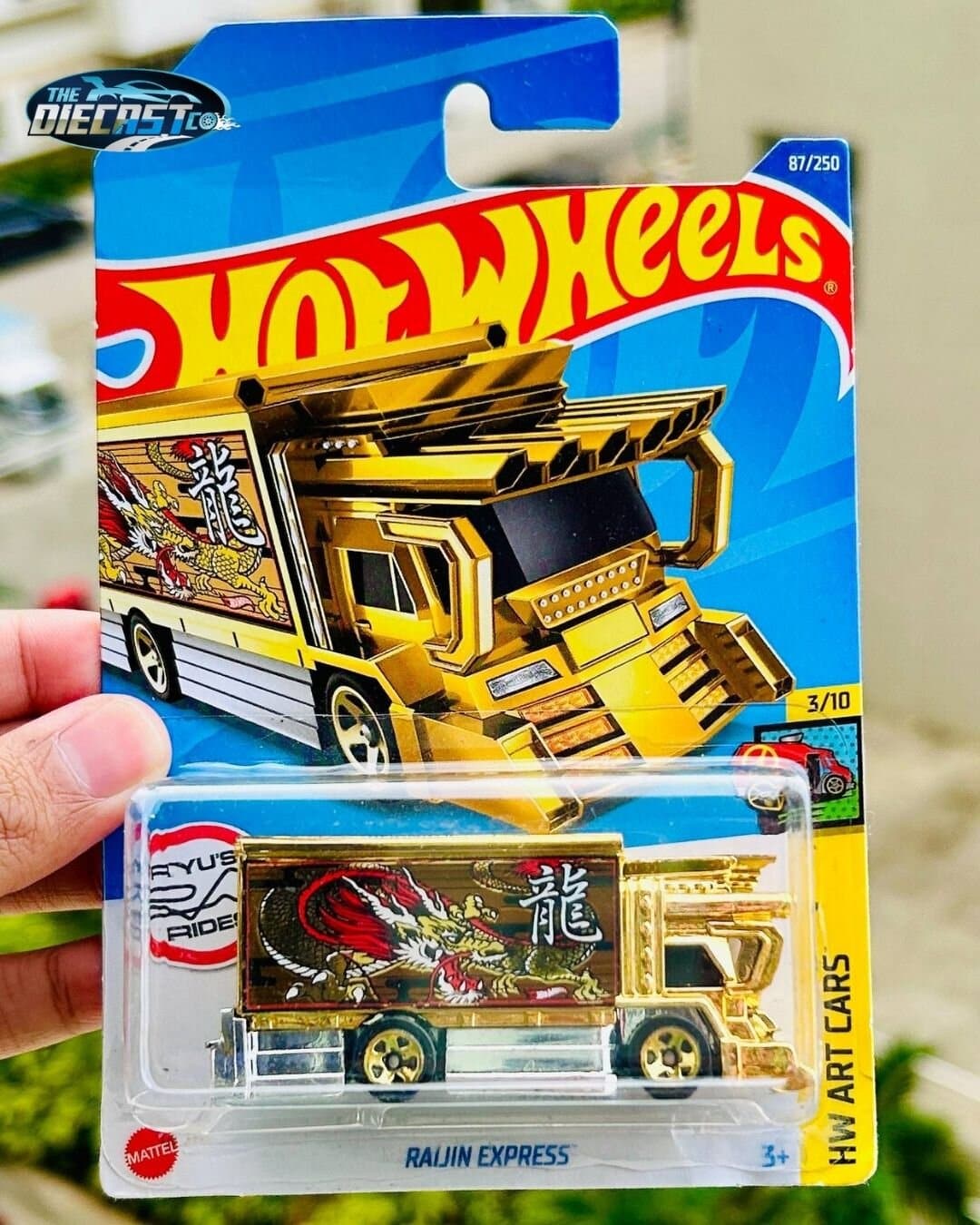 IMPORTED - Raijin Express (Ryu's Rides) - International Long Card (Creased/Bent Card, Blister Flaw)