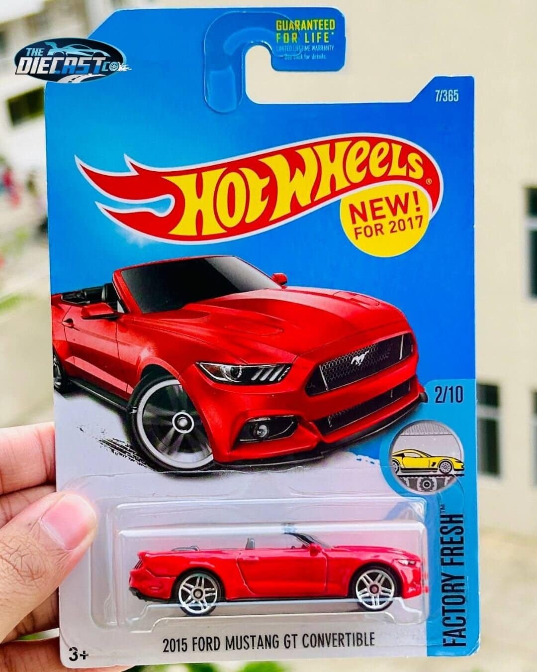 US IMPORTED - 2015 Ford Mustang GT Convertible (Red) - International Long Card