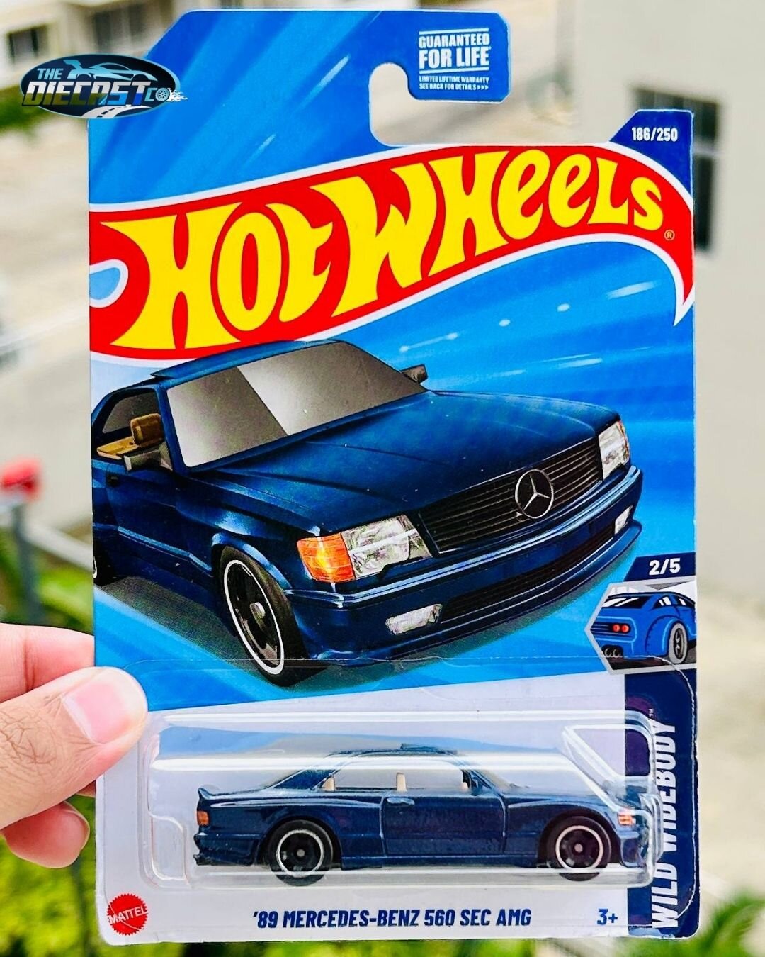 US IMPORTED - '89 Mercedes Benz 560 SEC AMG - Blue - International Long Card