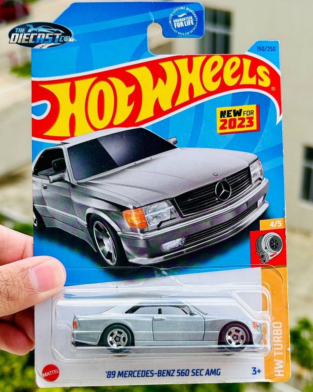 US IMPORTED - '89 Mercedes Benz 560 SEC AMG - Silver - International Long Card